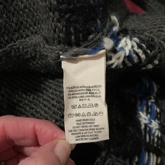 Free People Frosted Fairisle Cardigan Sweater NWT Size M - Picture 10 of 12